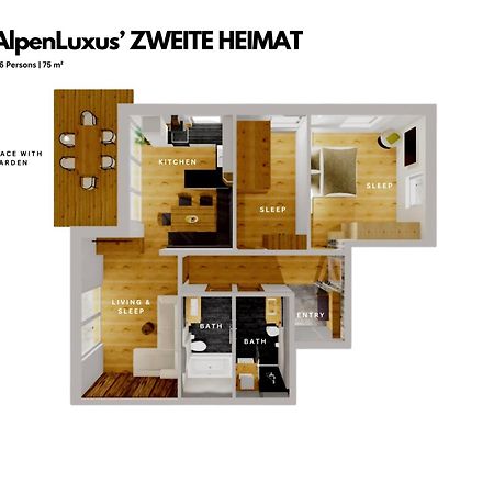 Zweite Heimat - Garden & Underground Parking Space By Alpenluxus Appartements Fügen Exteriér fotografie